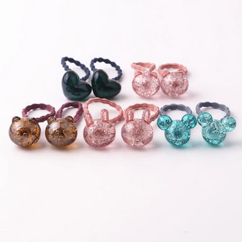 10 teile/los Baby Süße Haar Zubehör Candy Farbe Kinder Elastische Haar Krawatten Seil Pferdeschwanz Ball Haarbänder Mädchen Haar Bands Großhandel – Detail 16