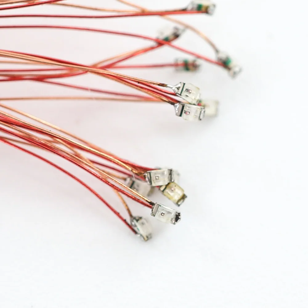 7 цветов 0 1 мм проводной SMD 0402 3V Светодиодный светильник предплатные микро лиц