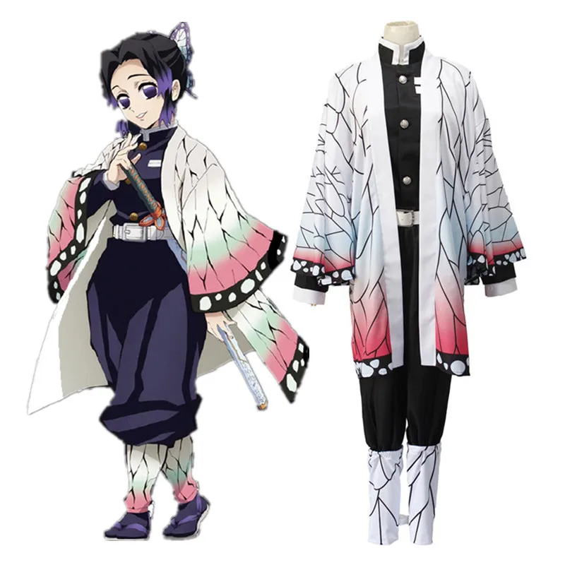Demon Slayer Kochou Shinobu бабочка японская COS Одежда для выставки Хэллоуин Косплей Костюм