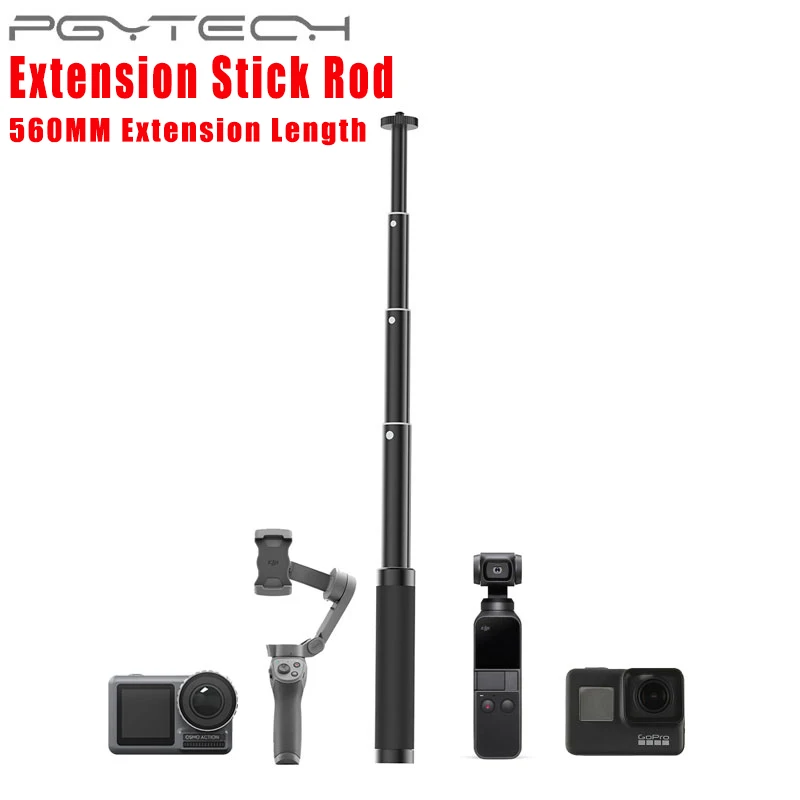 

PGYTECH Pole Extension Stick Rod Scalable Holder for DJI OSMO M3/Pocket Gimbal Action Camera Zhiyun Gopro Stabilizer Accessories