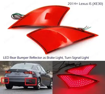 

2x Rear LED Bumper Reflector Lamp Red lens Tail Brake Light for Lexus IS 250 350 XE30 2014 2015