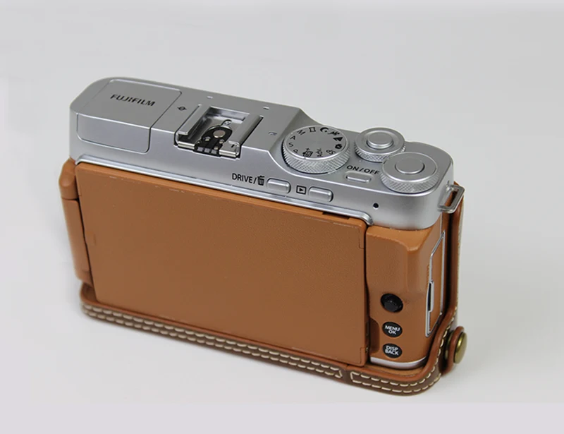 PU Leather half Case Cover camera bag for Fujifilm X A7 Fuji XA7 