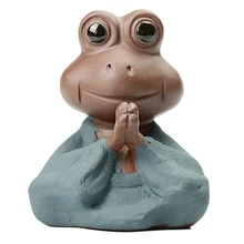 Исин фиолетовый Будда песок лягушка чай украшения для домашних животных благословение Лаки нафу бутик креативный Кунг Фу Чай церемония Аксессуары