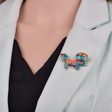 Европейская и американская мода Женская Изысканная масляная капля брошь в китайском стиле Лев талисман брошь для кардигана одежда