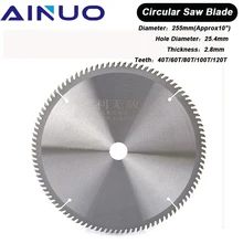 

10 inch Carbide Circular Saw Blade 250mm Wood Cutting Disc Hard Alloy Steel Aluminum Cutter 40-120 Teeth