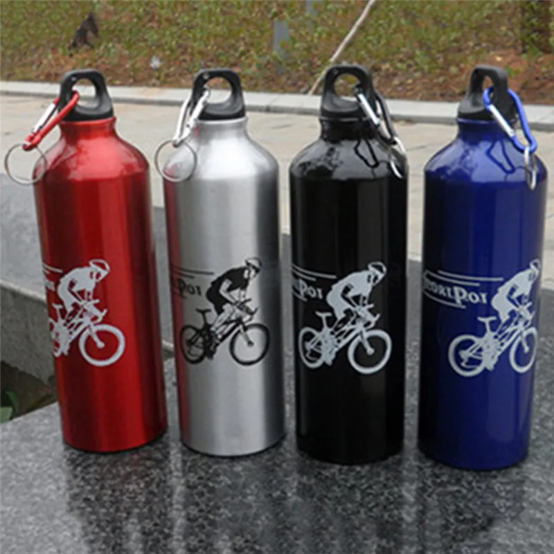 750 мл, 4 цвета, портативная бутылка для воды, для спорта на открытом воздухе, велосипеда, велоспорта, алюминиевого сплава, бутылка для воды, Спортивная бутылка, чайник
