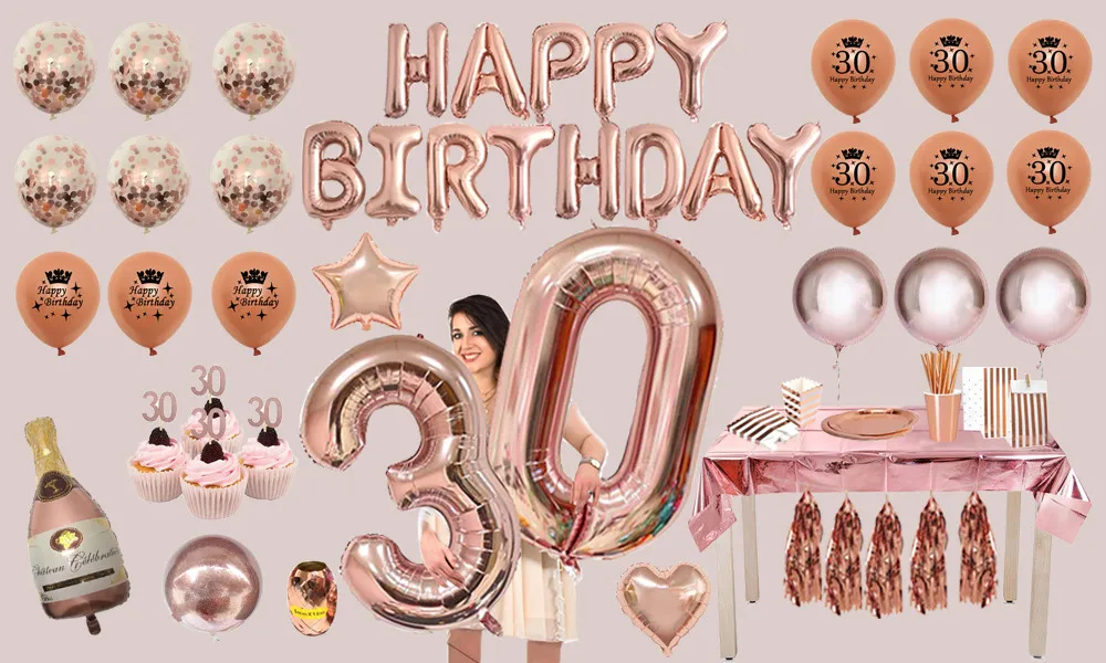 Chicinlife 1 комплект 30 40 50 60 лет воздушный шар с днем рождения баннер звезда номер шар Взрослый день рождения Юбилей поставки
