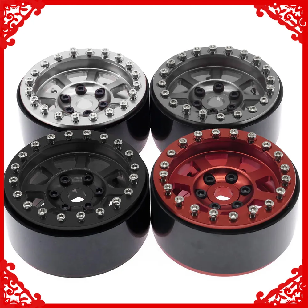 

4pcs alloy beadlock 1.9 wheels for ECX 1-12 Barrage 1-18 Temper 1-10 RGT 136100 and FTX Outback crawler