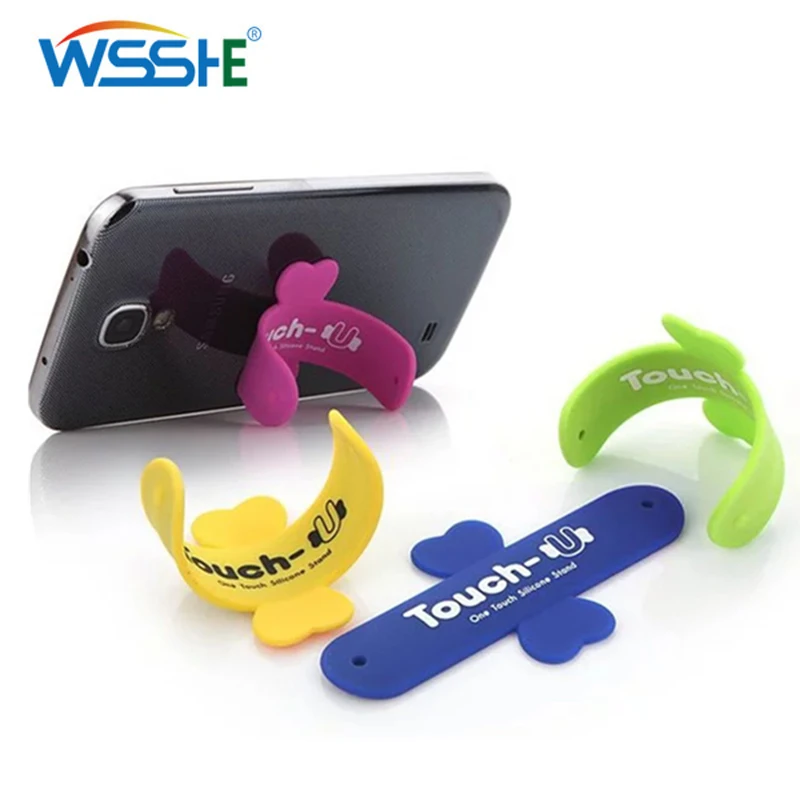 

12 Colors Desk Phone Stand U shaped Silicone Universal Phone Holder support For Smartphone Tablet PC Mobile stand Easy bracket