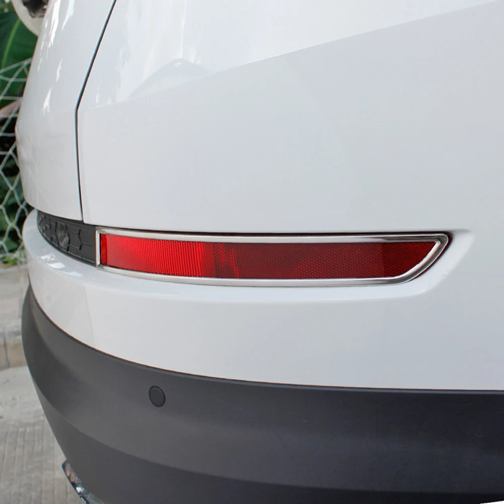 Car Exterior Rear Fog Lamp Taillight Cover Decoration Frame 2Pcs for Skoda Kodiaq 2016 - 2020 Styling Accessories