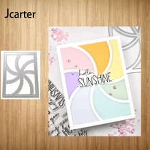 2021 New Arrival Rectangle Spiral Stripes Metal Cutting Dies Craf Scrapbooking Handmade Knife Mould Blade Punch Stencils Model