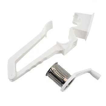 

1pc Grater Durable Stainless Steel Two-in-one Multifunctional Rotary Reusable Grater for Family Friends