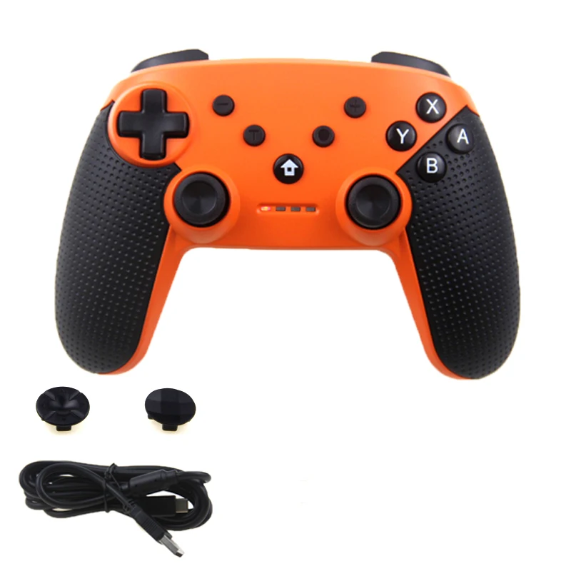Высококачественный беспроводной Bluetooth NS игровой контроллер Джойстик для nintendo SWITCH Профессиональный джойстик/ПК/Android - Цвет: Orange 5028