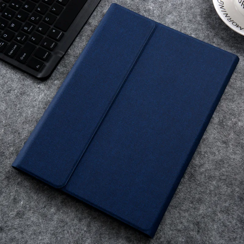 Blue Беспроводной Bluetooth чехол для клавиатуры защитный набор портативный магнитный для бизнеса DQ-Drop - Цвет: Blue