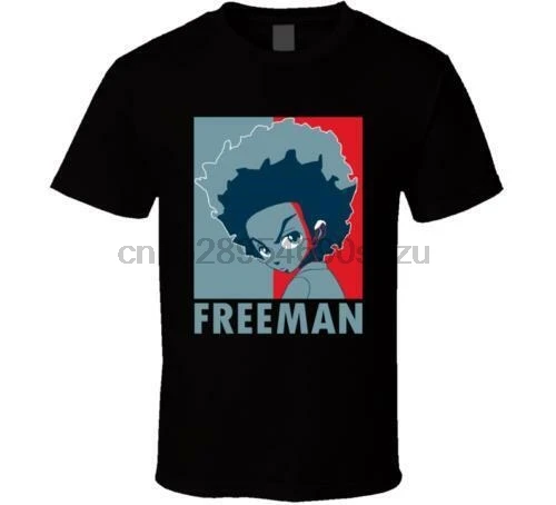 Новинка HUEY FREEMAN BOONDOCKS HOPE белая Черная Мужская рубашка США Размер S-XXXL ZM1 | одежда