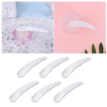 

200/300pcs Mini Cosmetic Spatula Disposable Curved Scoop Makeup Mask Cream Spoon Eye Cream Stick Make Up Face Beauty Tool Kits