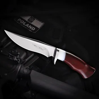 

Straight 61-62HRC Camping Knife Hunting Pure Hand-made High Quality M390 Powder integrated Steel Fixed Blade Tactical Knife