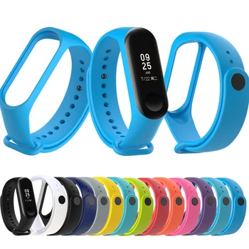 

mi band 4 strap Soft Silicone bracelet For xiaomi xiomi xaom xioami mi band 3 bend 4 Multi Colors High Quality smart watch strap