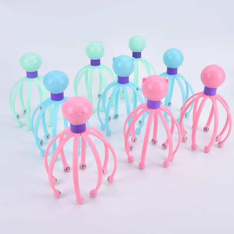 1 Pcs Claw Massager Octopus Head Scalp Neck Stress Release Relief Head Care