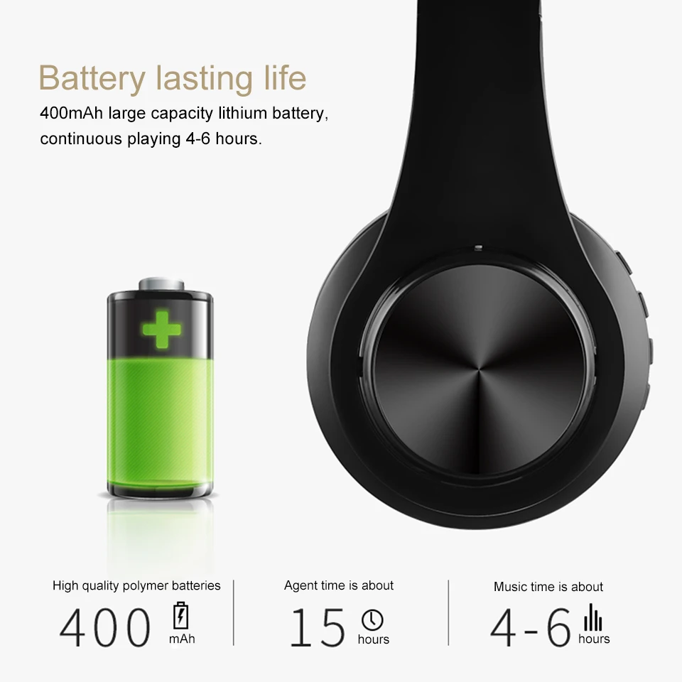 Tiptop Bluetooth наушники гарнитура 3D HIFI стерео беспроводные наушники с микрофоном для TF карты FM режим аудио разъем