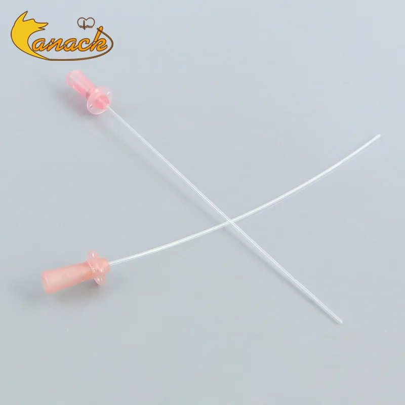 

Canack Animal Veterinary PVC Cat Catheter 3Fr end open Transparent 10pcs