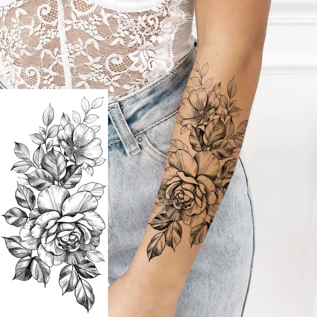50 Mens Floral Tattoos Designs 2023 Small  Simple