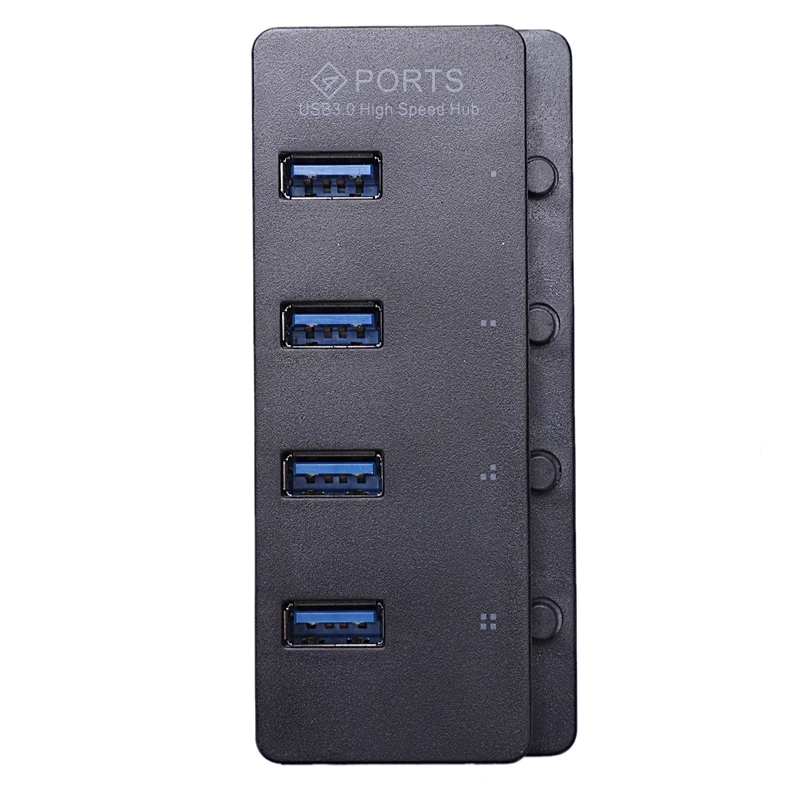 Usb 3,0 концентратор 4 порта скорость 5 Гбит/с адаптер питания для ПК ноутбука с переключателем ВКЛ/ВЫКЛ