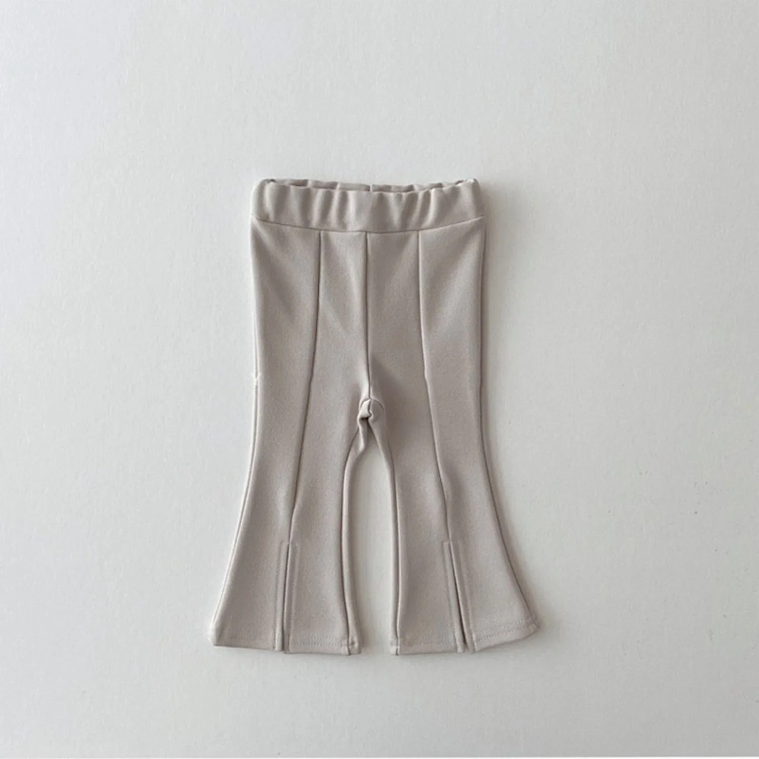 Toddler Kid Baby Girls Pants Solid Fashion Cotton Split Boot Cut Pant Elegant Streetwear Cute Trousers Infant Flares Pant 1-6T