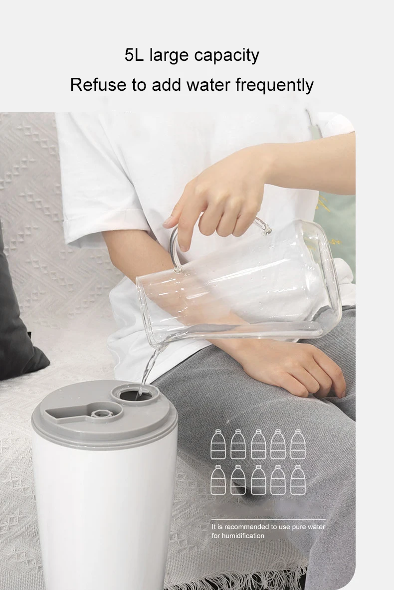 5L Ultrasonic Air Humidifier ultrasonic humidifier Floor-standing Diffuser Mute Mist Maker Fogger Spray Anion Humidifiers