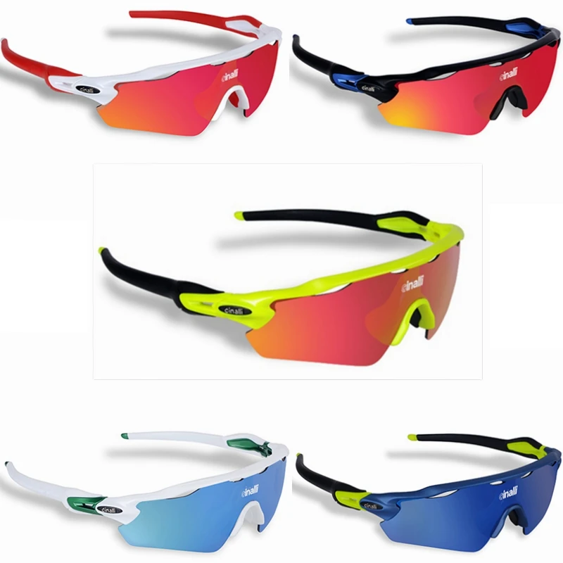 

CAIRBULL CINALLI C-078 Sunglasses Cycling Racing Outdoor Sport Googles Protective TR90 FrameEyewear w/ Black Polarized Lenslight