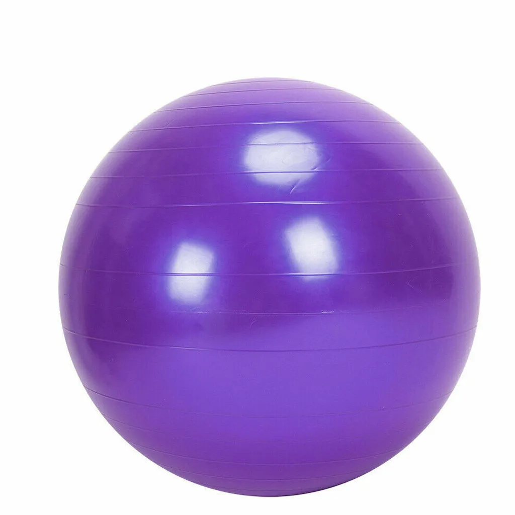 Purple Спортивные мячи для йоги Bola, Пилатес, фитнес-мяч, тренажерный зал, фитбол для баланса, упражнения, Пилатес, сердечник, роды, анти-взрыв, тренировки, массажный мяч - Цвет: Purple