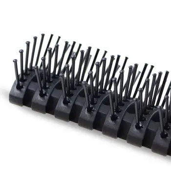 

Men Anti-Static Nine Row Ribs Comb Profession Vent Heated Styling Massage Hair Detangling Brush Back Oil Head Hairdressing Tool