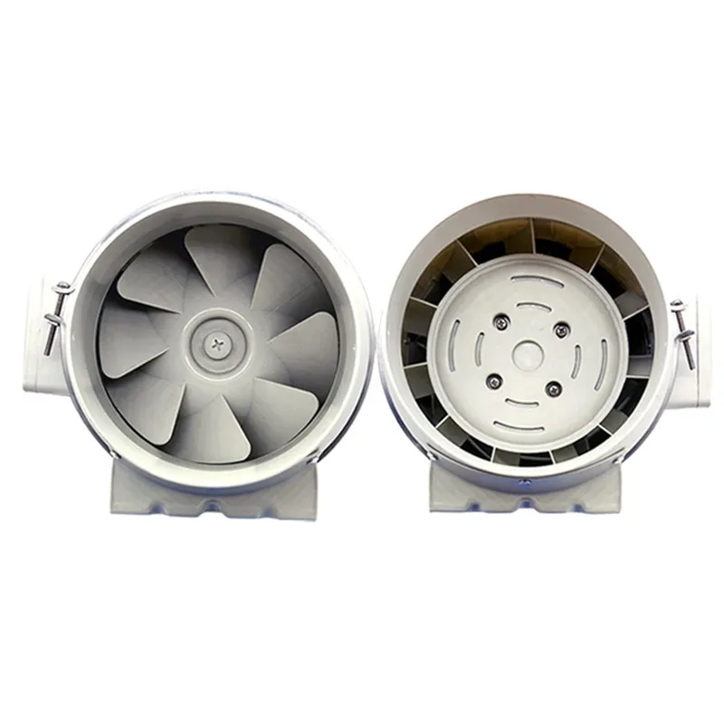 4"6"8" 220V Exhaust Fan Home Silent Inline Pipe Duct Fan Bathroom Extractor Ventilation Kitchen Toilet Wall Air Clean Ventilato