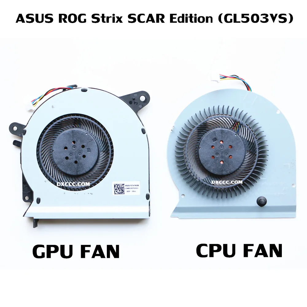 Ноутбук Процессор охлаждающий вентилятор для ASUS ROG Strix GL503VS и графического