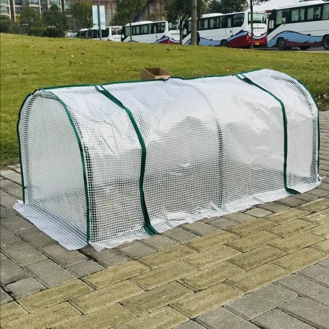1,2 Méter Kerti Üvegházhatású Alagút Keret Forró Ház Vízálló Uv -Védett Mini Zöldség Otthoni Vasállványok Pvc Borítás - Image 6