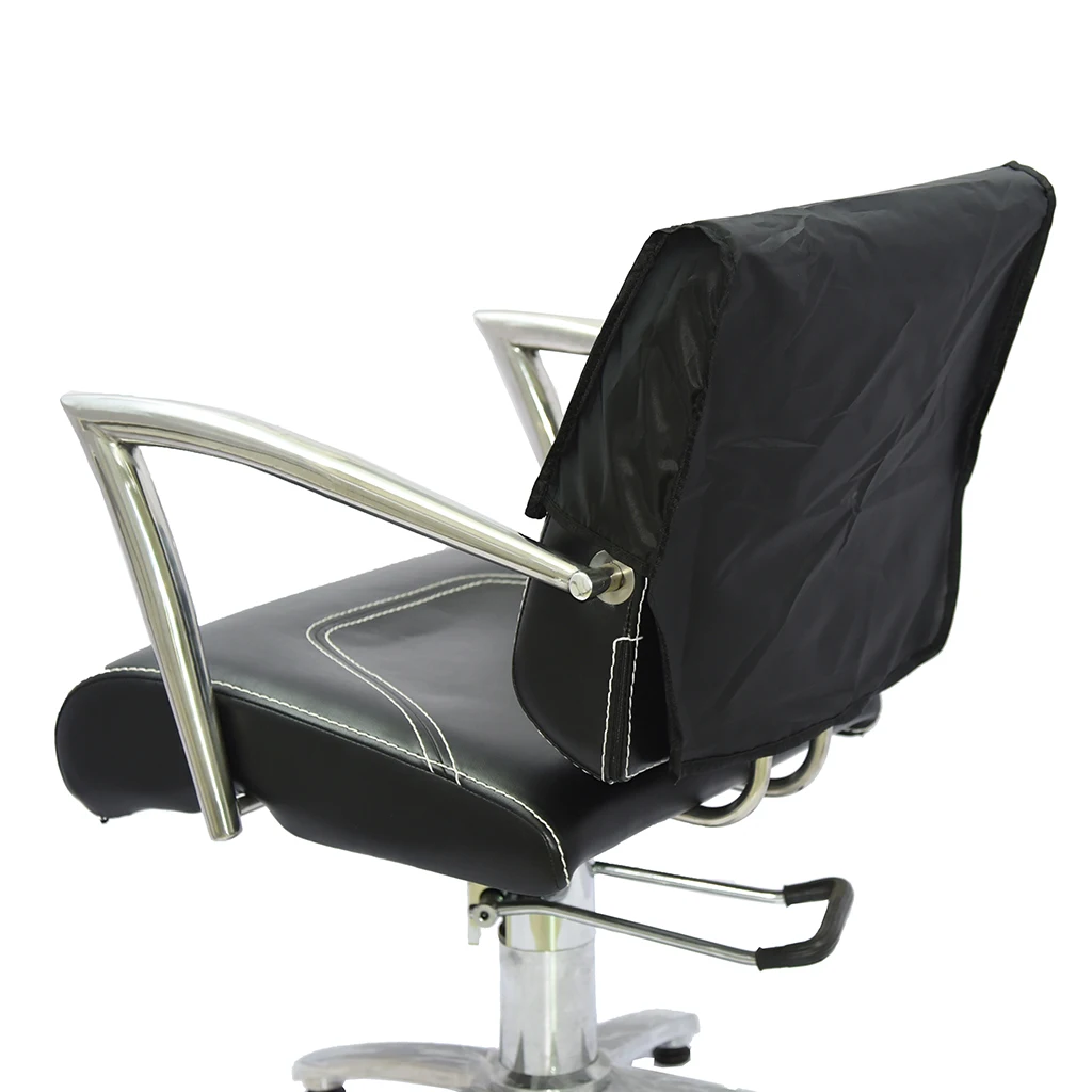 PROFESSIONAL SALON BABER HAIRDRESSING CHAIR BACK COVERS CLEAR BLACK 19'