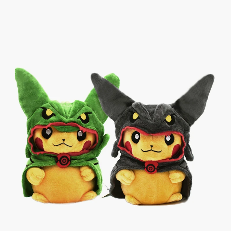 ピカチュウぬいぐるみコスプレメガ Rayquaza 漫画アニメぬいぐるみぬいぐるみ人形のおもちゃ子供子供偉大な誕生日プレゼント Aliexpress