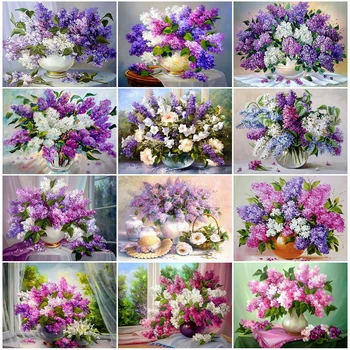 

EverShine Diamond Embroidery Rhinestones Flower Picture Diamond Mosaic Full Square Diamond Painting Cross Stitch Home Decoration