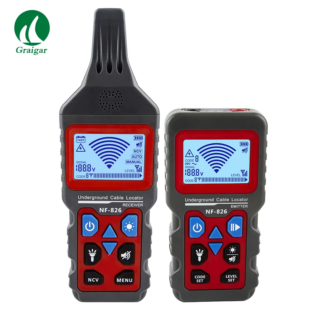 NF826 Underground Wire Tracker Cable Locator Portable Telephone Cable