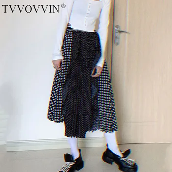 

Europe Irregular Striped Skirt Fashion Women Elastic Waist Loose 2020 Spring Summer Small Fresh Casual Loose Skirt 3VLW