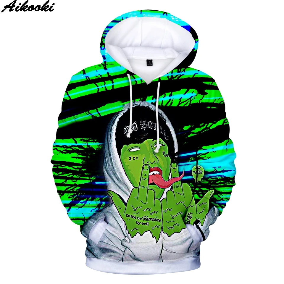 Новые модные толстовки Sidno с 3D принтом Lil Xan xанархии для мужчин и женщин