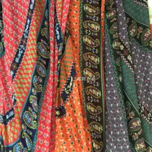 Tissus Au Metre этнический Ветер 3 цвета Печатный шифон S Ткань Шелковый шарф платье из высококачественных тканей для одежды