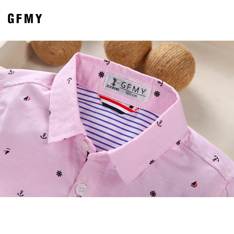 Boys Cotton Short-Sleeve Shirt 2