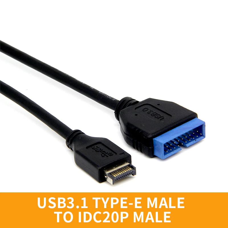 Кабель-адаптер XT-XINTE USB 3 1 Type-E папа-папа IDC20P 20-контактный Удлинительный кабель для