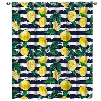 

Lemon Tropical Fruit Window Treatments Curtains Valance Room Curtains Large Window Window Curtains Dark Curtains Outdoor Drapes
