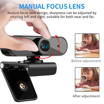 

Full HD1080P High Definition Video Calls Online Lectures Web Cam Desktop PC Video Calling Webcam Camera with Microphone Mic