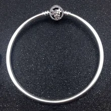 Новинка, 925 пробы, серебряный браслет, поэтический, с цветками, застежка, змеиная цепочка, браслет, подходит для женщин, бусина, шарм, сделай сам, хорошее ювелирное изделие