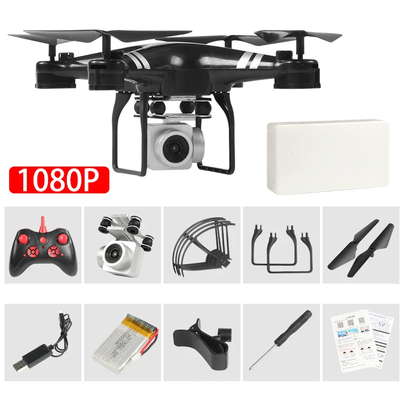 Горячее предложение! Дрон 4k камера HD Wifi Трансмиссия fpv Дрон с воздушным давлением фиксированная высота четырехосный Самолет rc вертолет с камерой - Цвет: 1080p1