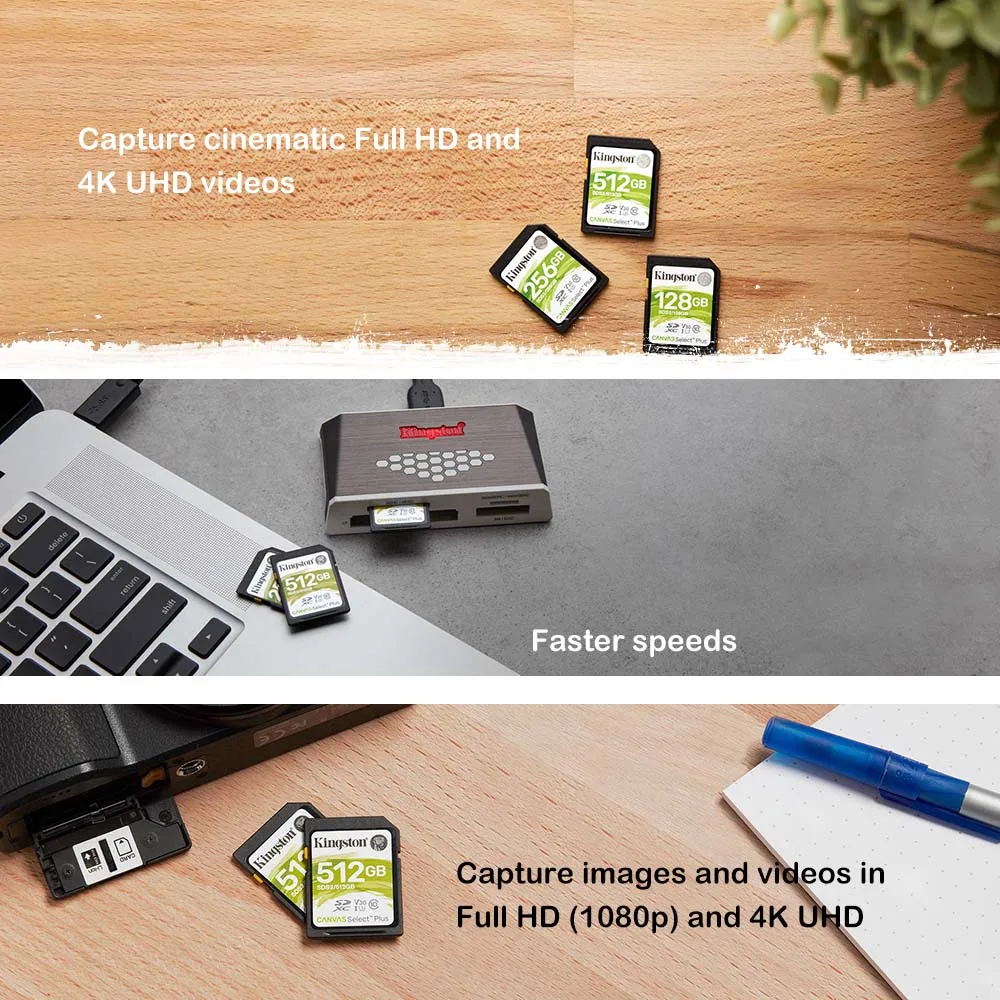 Kingston SD ī 128GB 64GB 32GB 16GB ޸ ī Class10 ī޶ , ޸ ī SDHC SDXC uhs-i HD  ī sd