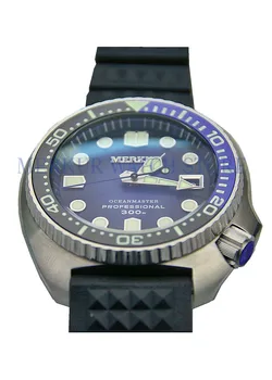 

AD30 Merkur Mens Vintage 6105 TURTLE Automatic Wrist Watch pro Divers Sapphire Ceramic 300M